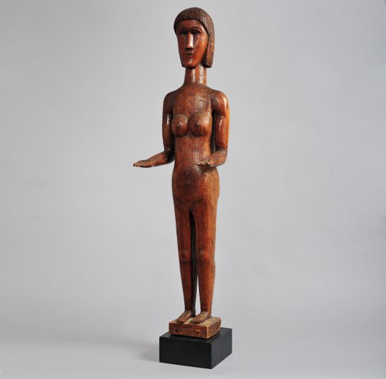 Rare Carved Figure of a Woman